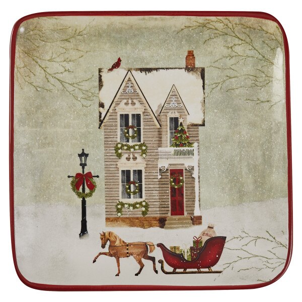 Vintage Town Square Salad Plate 4 Assorted | Park Designs